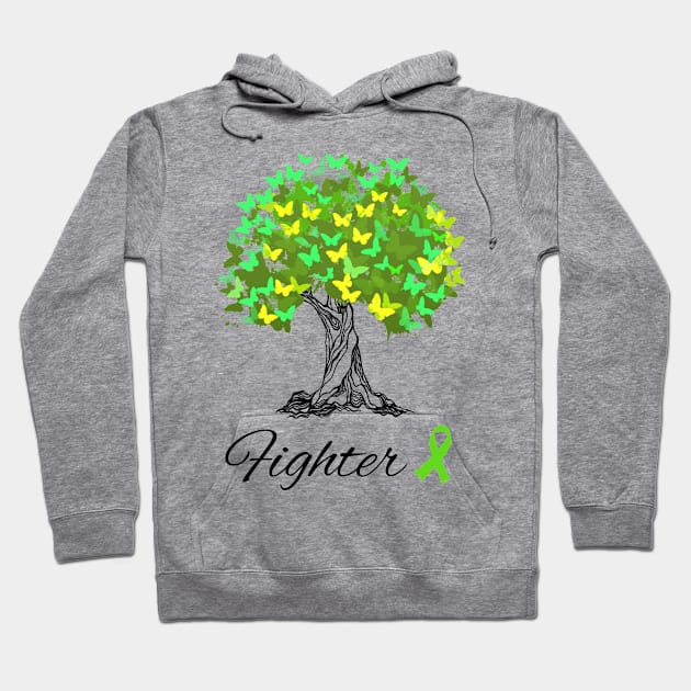 Raising Support & Awareness Fighter Tree With Butterflies Hoodie by MerchAndrey